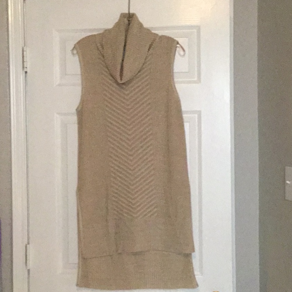 Khaki sweater tunic